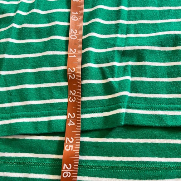 St Johns Bay Polo Shirt Mens XL Green Striped Short Sleeve 100% Cotton Classic - Picture 5 of 5